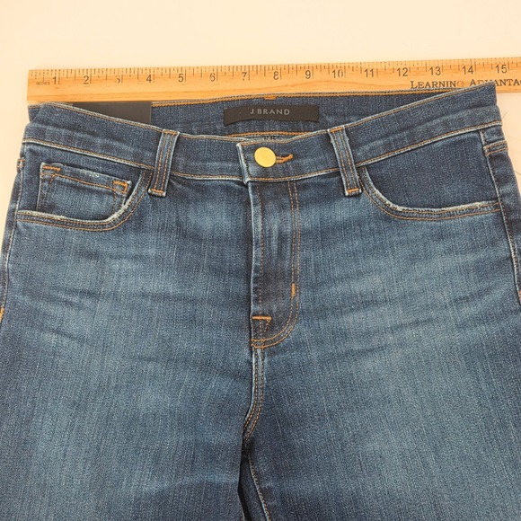J Brand 8314T178 Blue Denim Selena Arcade Mid Rise Crop Boot Jeans Women 28 NWT - Picture 13 of 15